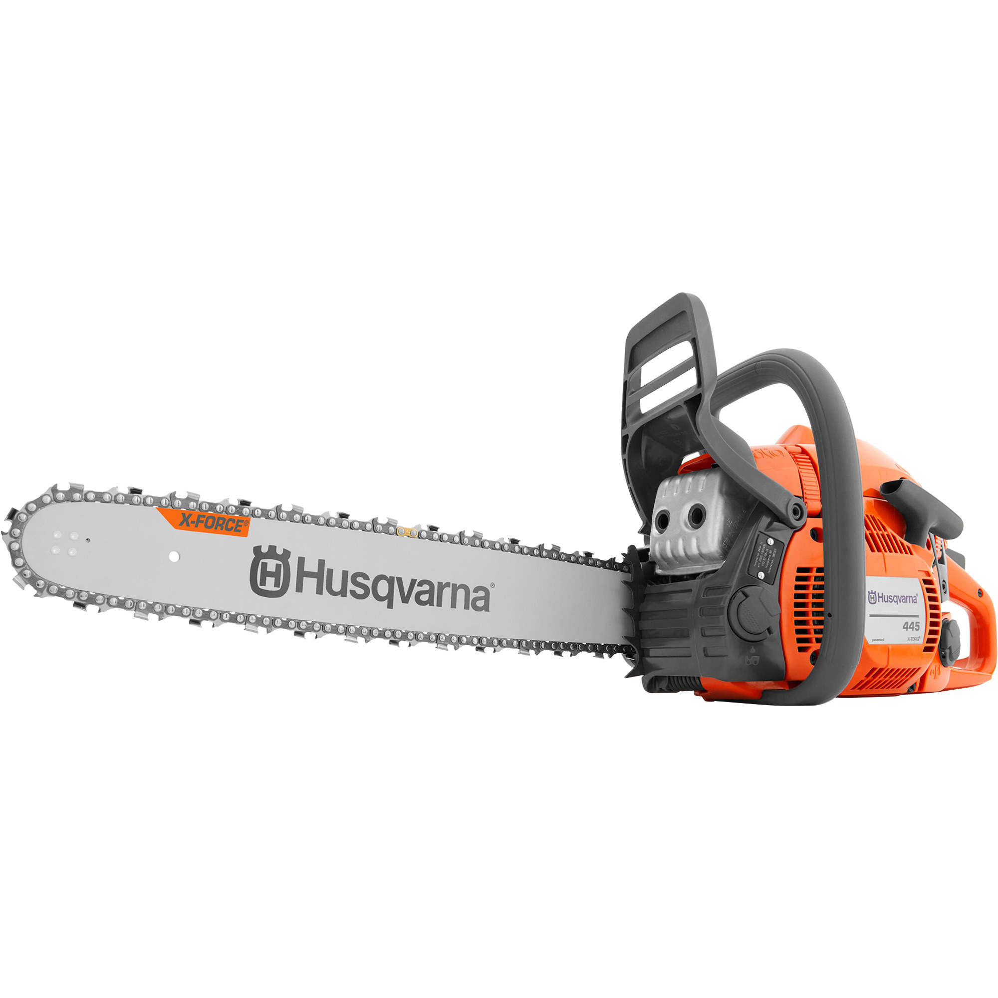 Husqvarna Gas Chainsaw, 18in. Bar,  0.325in. Chain Pitch, Model# 445